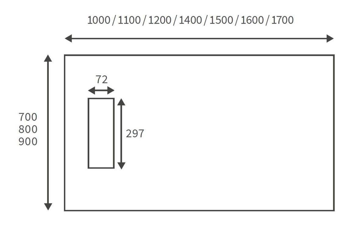 25mm Linear Slim Tray & Waste