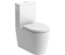 Adonis Rimless Close Coupled Fully Shrouded WC & Soft Close Seat