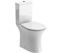 Andreas Rimless Close Coupled Open Back WC & Soft Close Seat