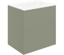 Athena 610mm Wall Hung 2 Drawer Basin Unit & Basin