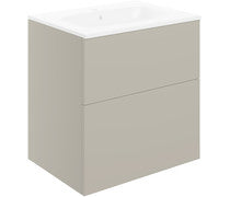 Athena 610mm Wall Hung 2 Drawer Basin Unit & Basin