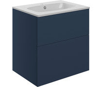 Athena 610mm Wall Hung 2 Drawer Basin Unit & Basin