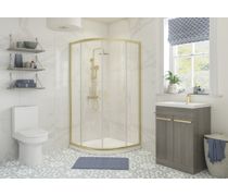 Athens 2 Door Quadrant - Brushed Brass