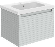 Atticus 615mm Wall Hung 1 Drawer Basin Unit & Basin