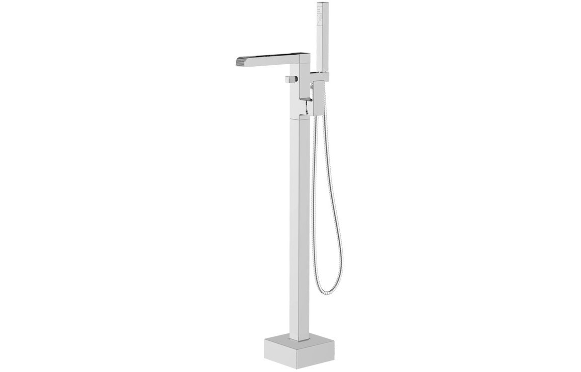 Carclaze Floor Standing Bath/Shower Mixer - Chrome