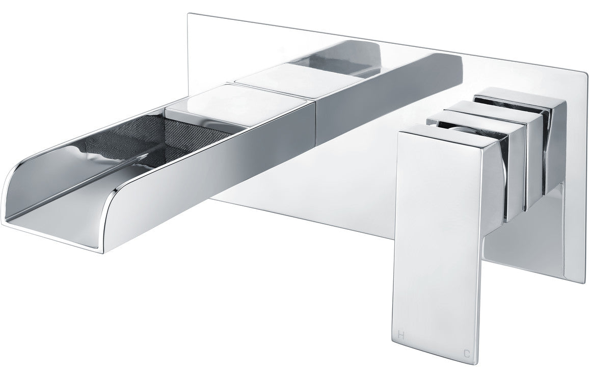 Carclaze Wall Mounted Basin Mixer - Chrome