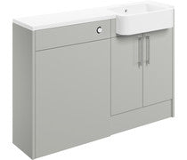 Castor 1242mm Basin & WC Unit Pack (Left Hand) Right Hand Shown