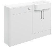 Castor 1242mm Basin & WC Unit Pack (Left Hand) Right Hand Shown