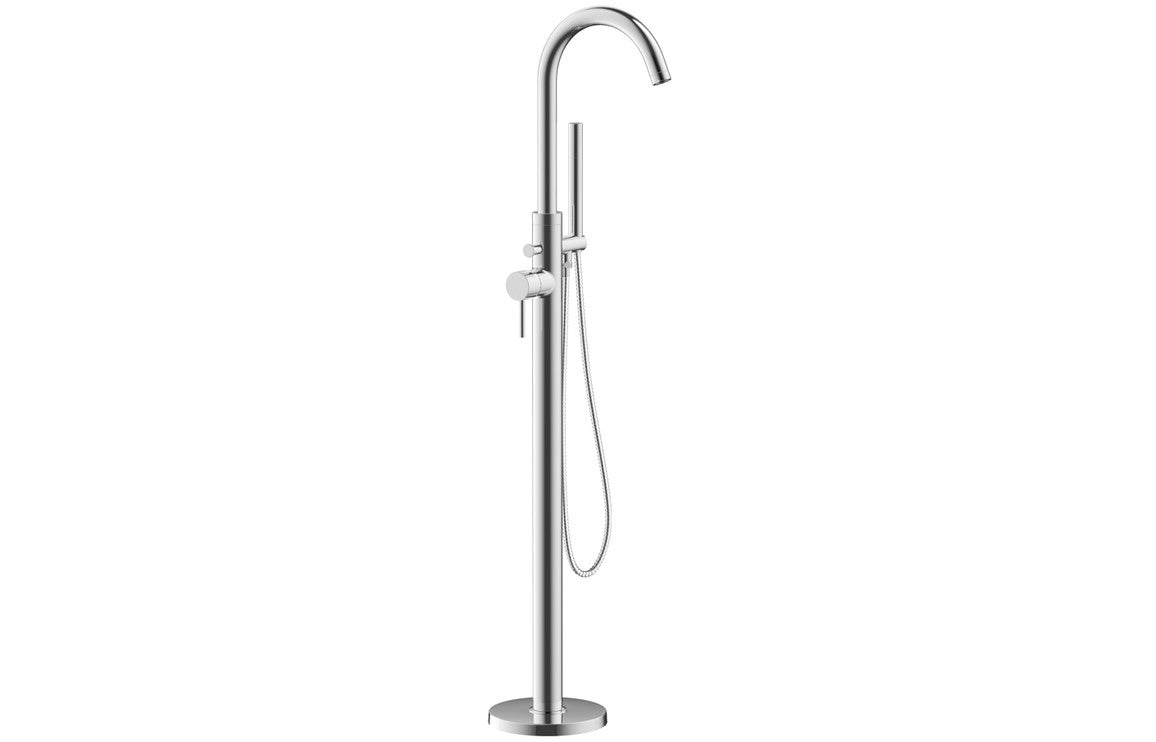 Coombe Floor Standing Bath/Shower Mixer - Chrome