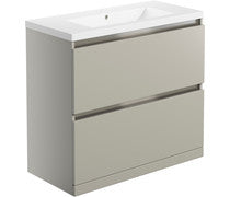 Cora 815mm 2 Drawer Floor Standing Basin Unit Inc. Basin