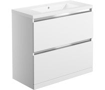 Cora 815mm 2 Drawer Floor Standing Basin Unit Inc. Basin