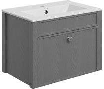 Cynthia 605mm Wall Hung Basin Unit & Basin