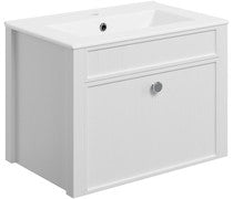 Cynthia 605mm Wall Hung Basin Unit & Basin