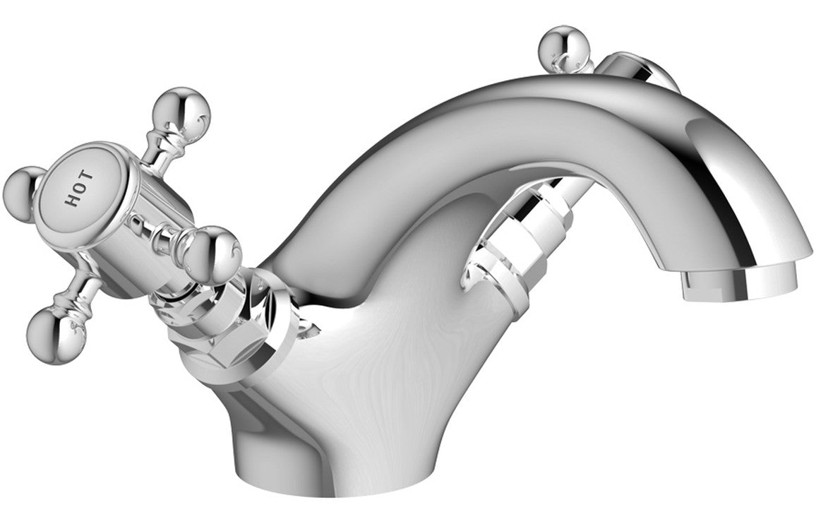 Foxhole Basin Mixer & Pop Up Waste - Chrome