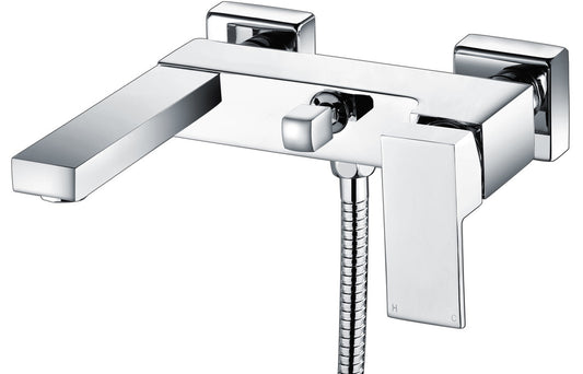 Luxulyan Wall Mounted Shower Mixer & Shower Kit - Chrome