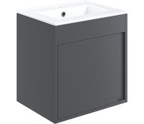 Lucas 510mm Wall Hung Unit Inc. Basin