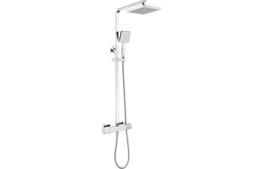 Tibia Cool-Touch Thermostatic Mixer Shower w/Riser & Overhead Kit